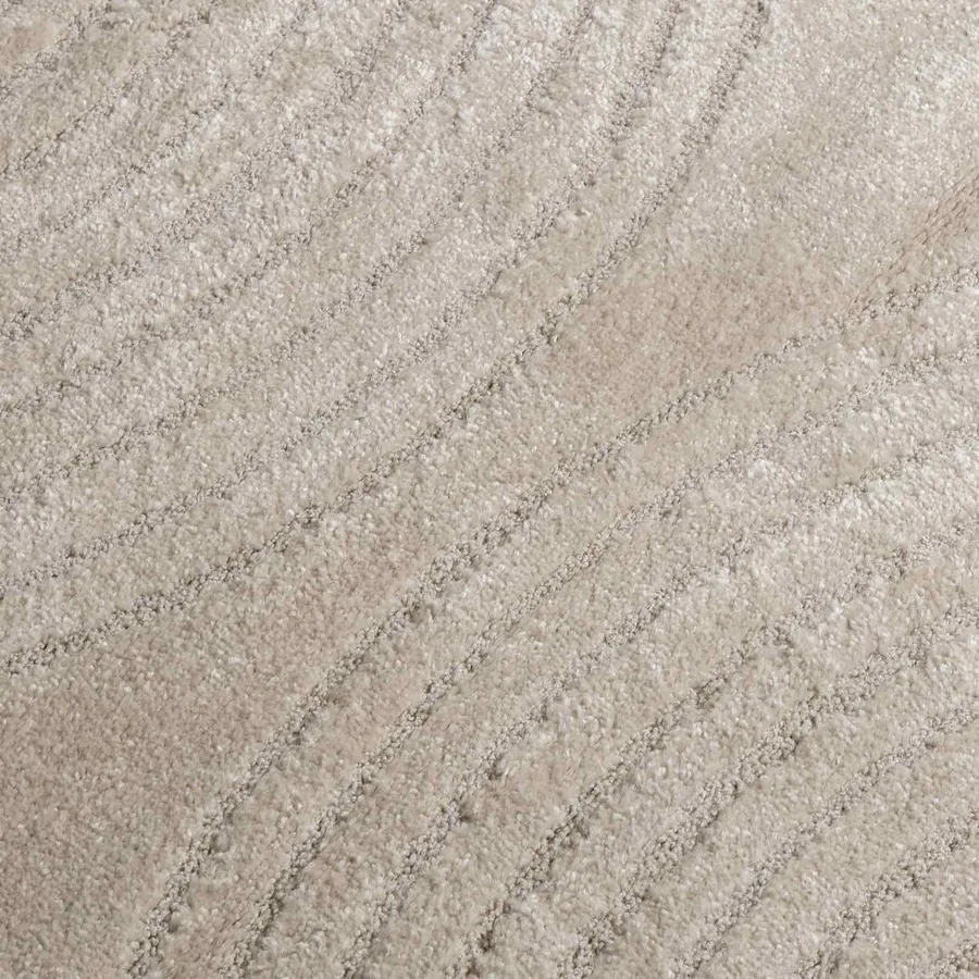 Tapis de surface Rond GALATI Beige Ø 120 CM Polyester - 7