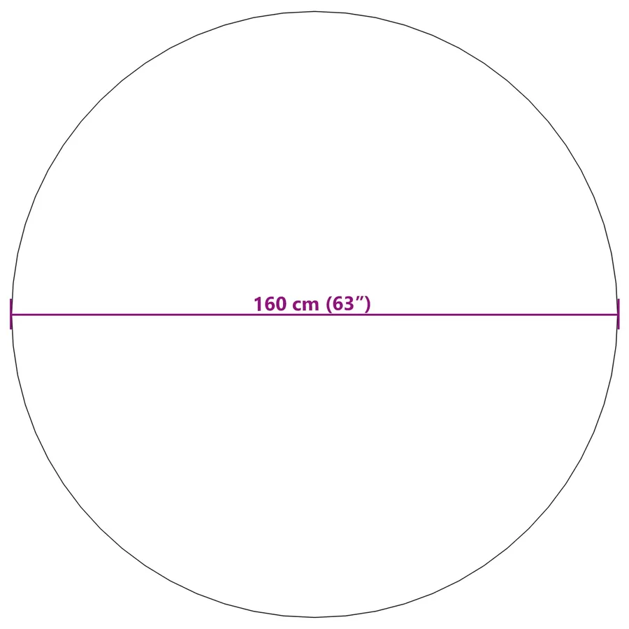 Tapis de surface Rond GALATI Gris Ø 160 CM Polyester - 8
