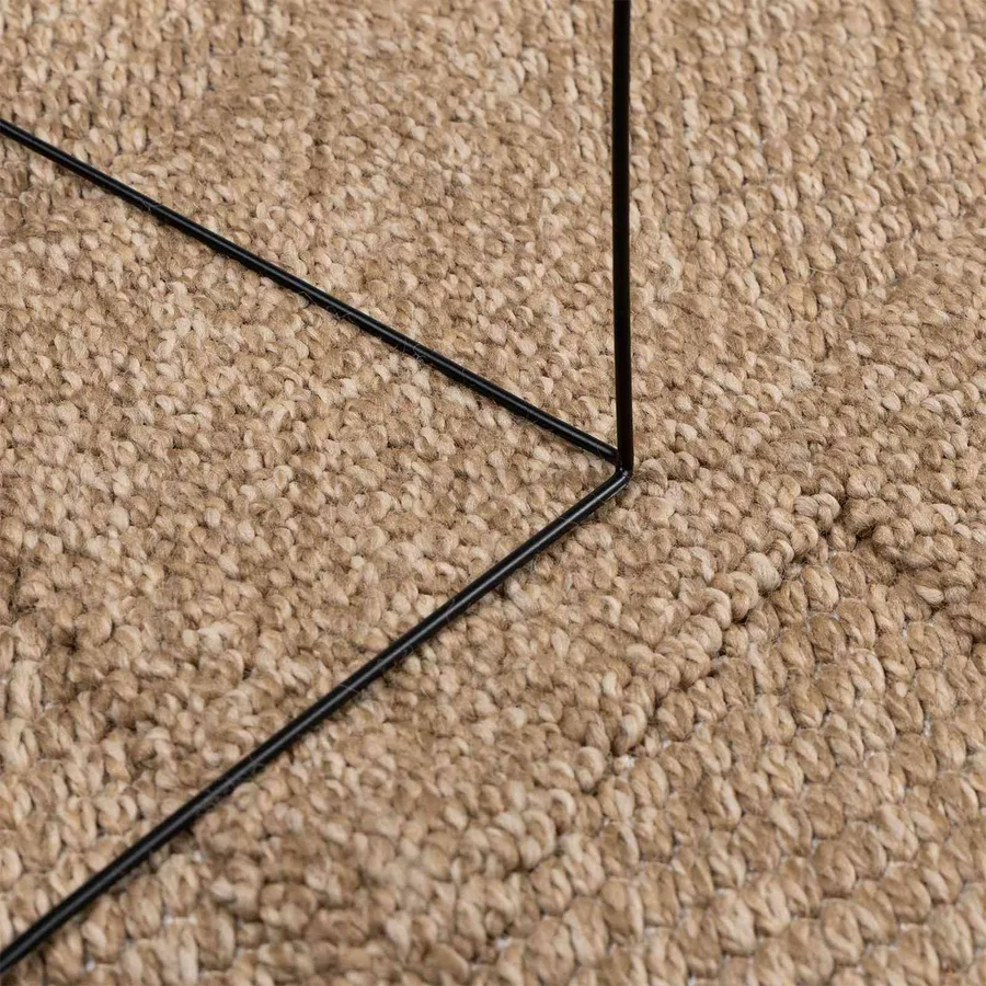 Tapis de surface AGIRA Naturel 150 x 80 cm Polyester - 5