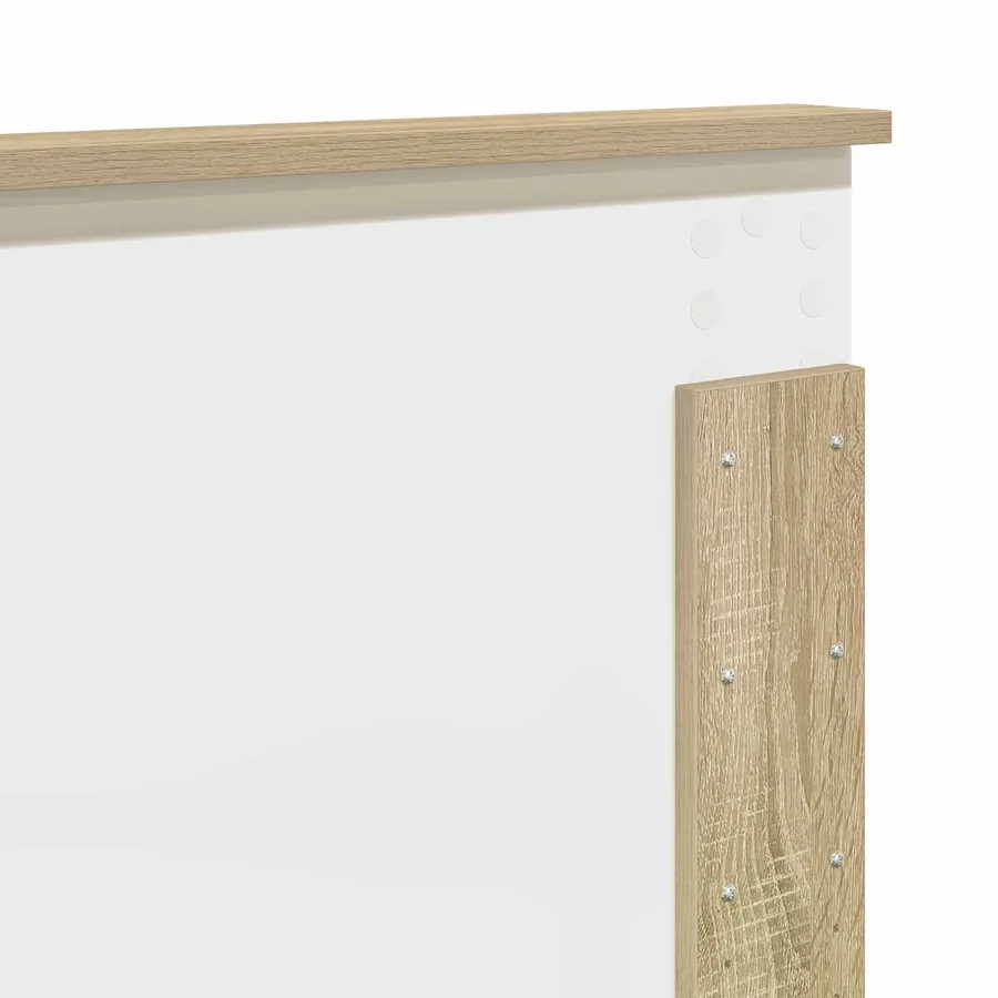 Cadre de lit Chêne Sonoma 150 x 200 cm Bois d'ingénierie - 12