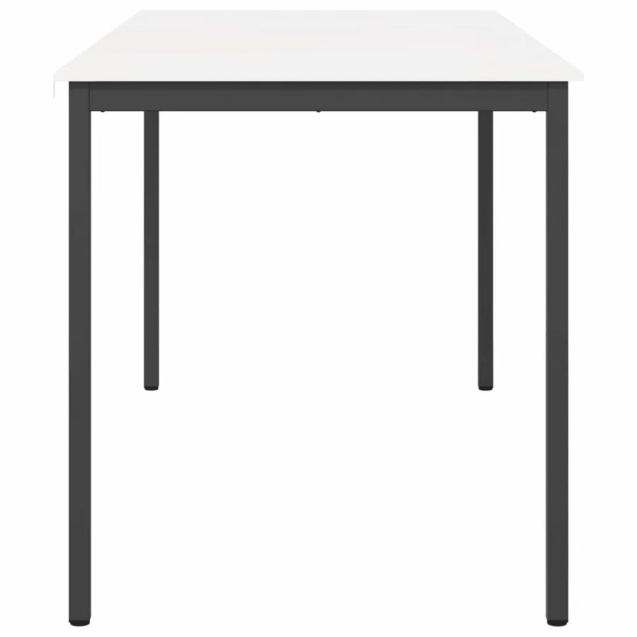 Table de bar Blanc 200 x 100 x 105 cm Bois de pin massif - 6