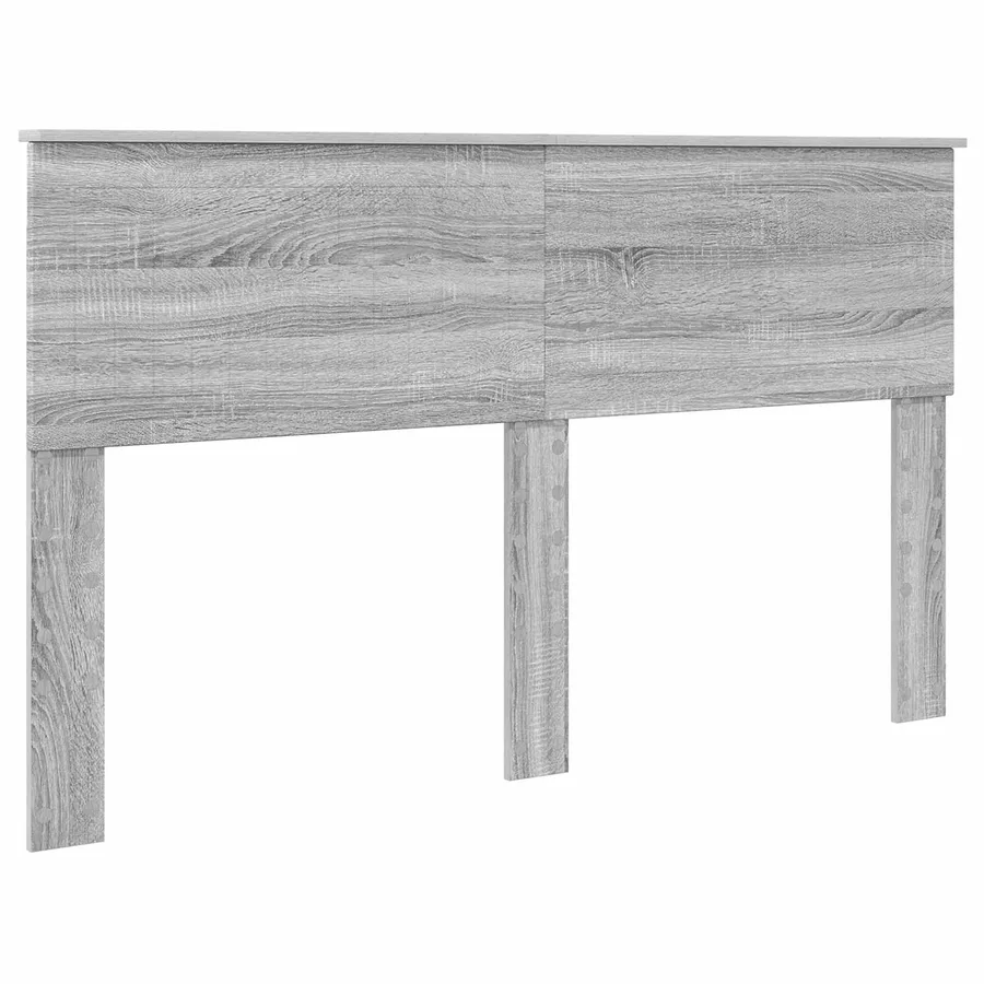 Cadre de lit Sonoma gris 150 x 200 cm Bois d'ingénierie - 7