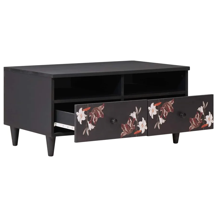 Table basse Multicolore 80 x 54 x 40 cm Bois de mangue massif - 2