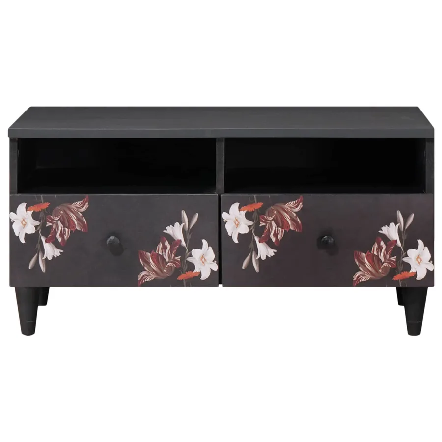 Table basse Multicolore 80 x 54 x 40 cm Bois de mangue massif - 3