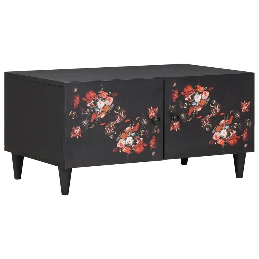 Table basse Multicolore 80 x 50 x 40 cm Bois de mangue massif