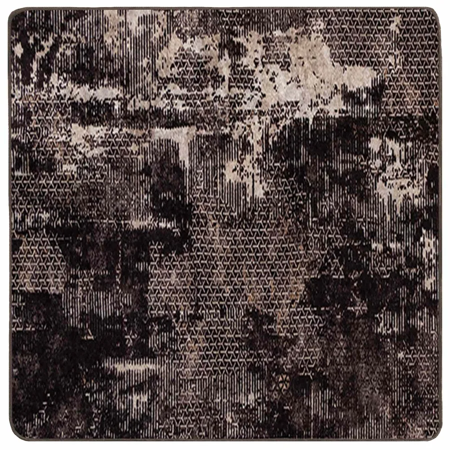 Coureur de Tapis MARSA Noir 100 x 100 cm Polyester et PVC - 2