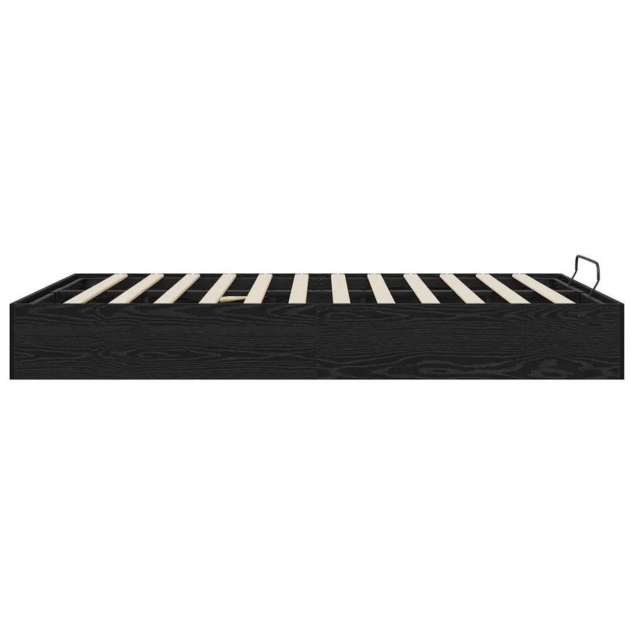Cadre de lit ottoman avec stockage Chêne Noir 193 x 135 x 25 cm - 6