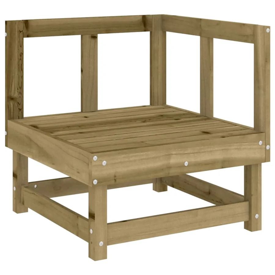 Salon de jardin 3 pcs bois de pin imprégné - 4