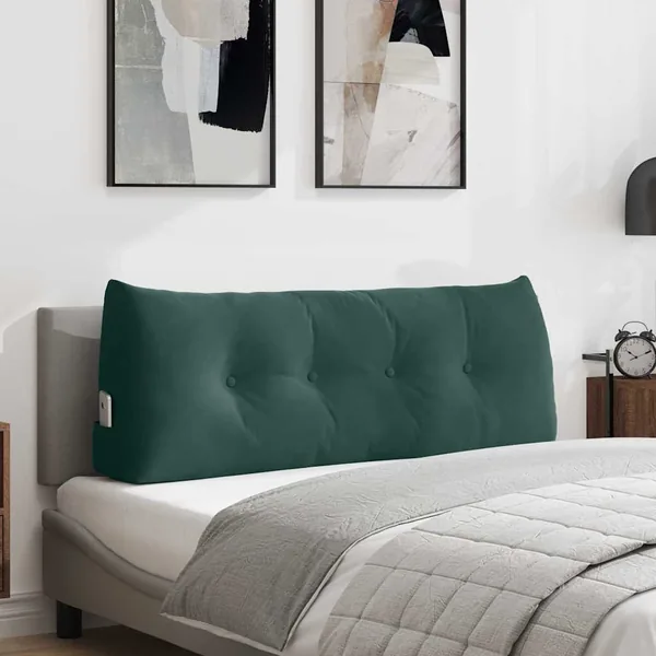 Coussin de Dos Vert foncé 120 x 24 x 50 cm Velours