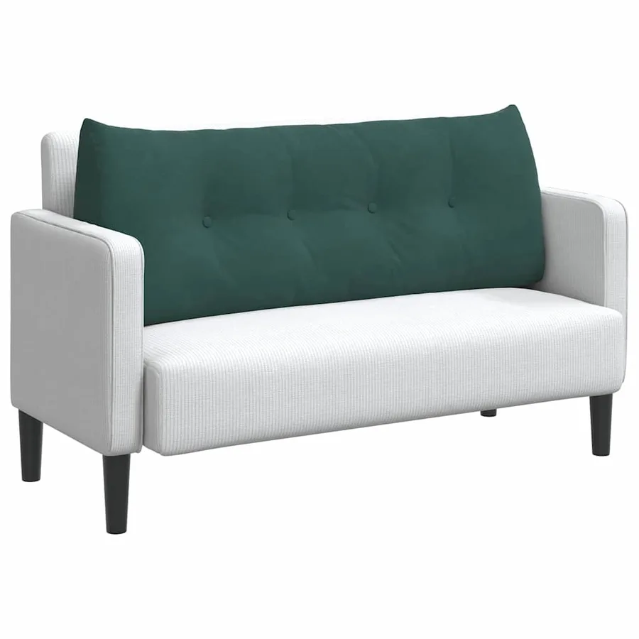 Coussin de Dos Vert foncé 120 x 24 x 50 cm Velours - 3