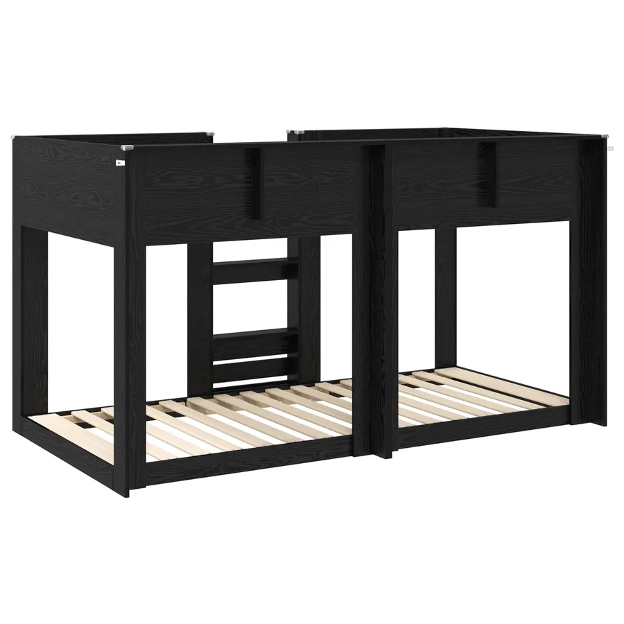 Lit Superposé pour Enfants Chêne noir 80 x 200 cm - 7