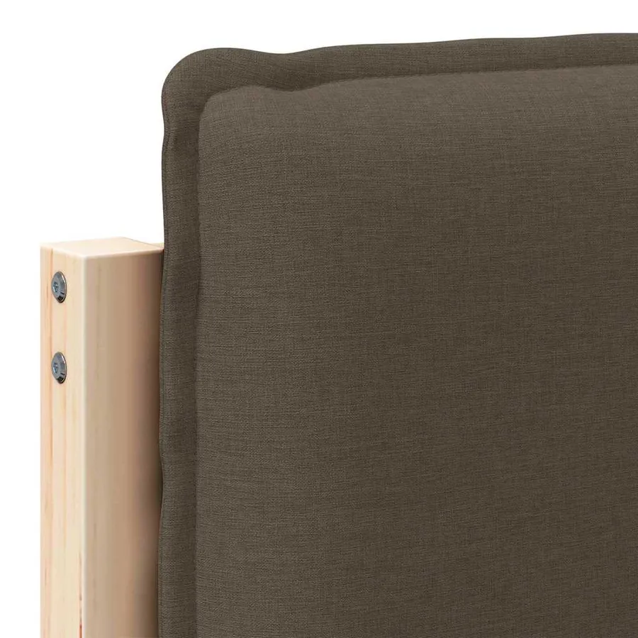 Tête de lit capitonnée Gris Naturel et Clair 100 cm Pin massif - 9