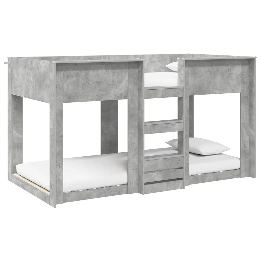 Lit Superposé pour Enfants Gris béton 80 x 200 cm - 2
