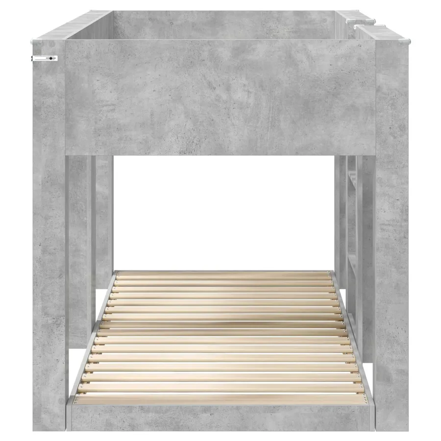 Lit Superposé pour Enfants Gris béton 80 x 200 cm - 6
