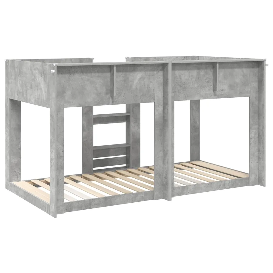 Lit Superposé pour Enfants Gris béton 80 x 200 cm - 7