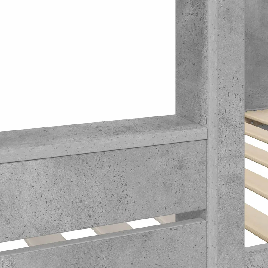 Lit Superposé pour Enfants Gris béton 80 x 200 cm - 9