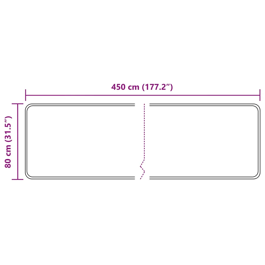 Coureur de Tapis MARSA Sable 80 x 450 cm Polyester et PVC - 7
