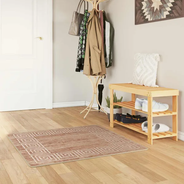 Coureur de Tapis MARSA Blanc 100 x 100 cm Polyester et PVC