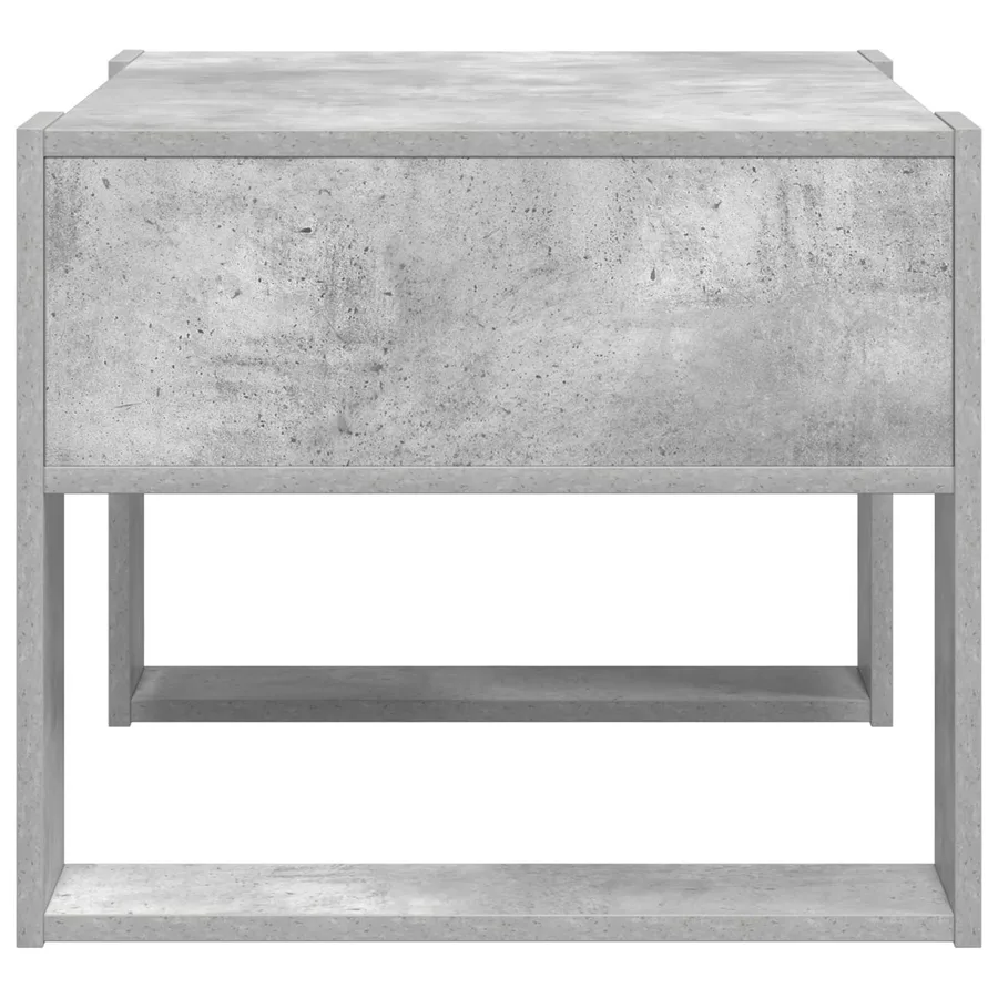 Table basse Gris béton 66 x 53 x 45 cm Bois d'ingénierie - 6