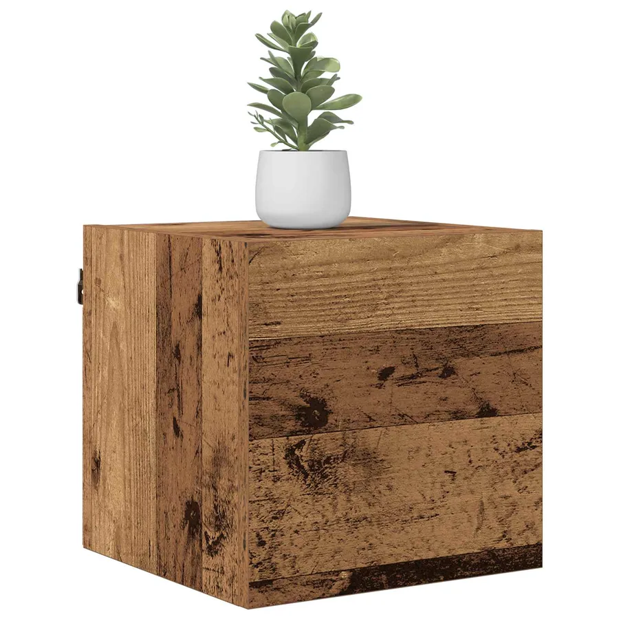 Meuble TV mural Bois ancien 30,5 x 30 x 30 cm Bois d'ingénierie - 3