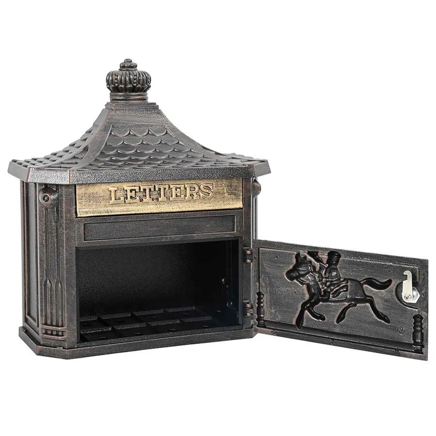 Boîte aux lettres murale avec stockage Bronze 40,5 x 16 x 45 cm - 5