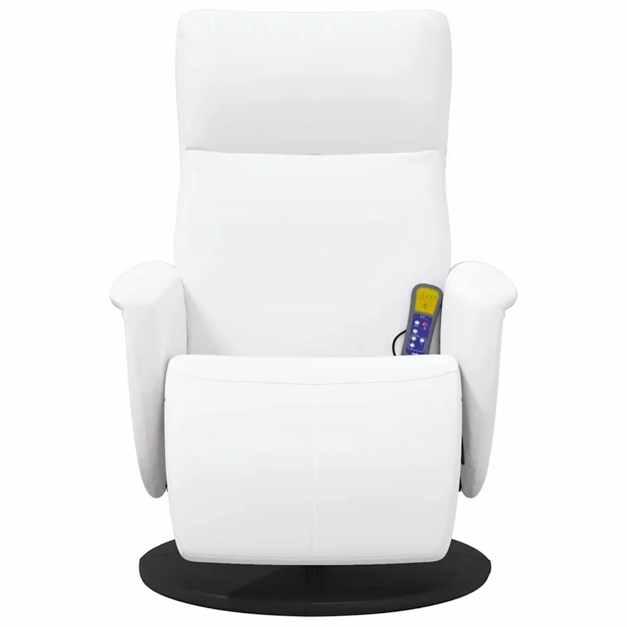 Fauteuil de massage inclinable Blanc 71 x 90 x 105 cm - 5