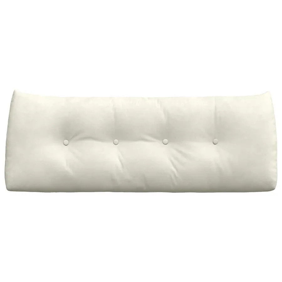 Coussin de Dos Crème 120 x 24 x 50 cm Velours - 6