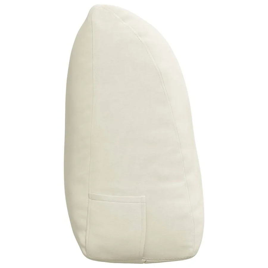 Coussin de Dos Crème 120 x 24 x 50 cm Velours - 7