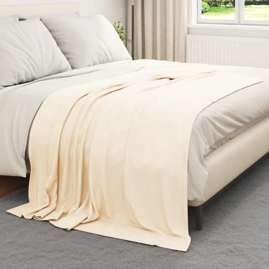 Jeté Crème 200 x 150 cm Toison - 3