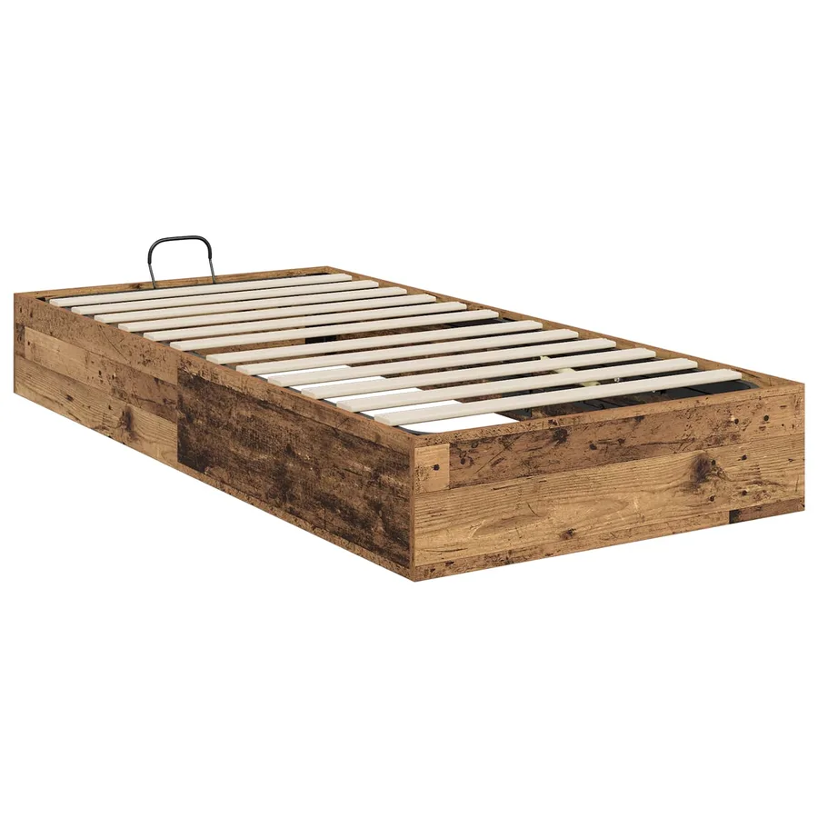 Cadre de lit ottoman avec stockage Bois ancien 80,5 x 200 cm - 7