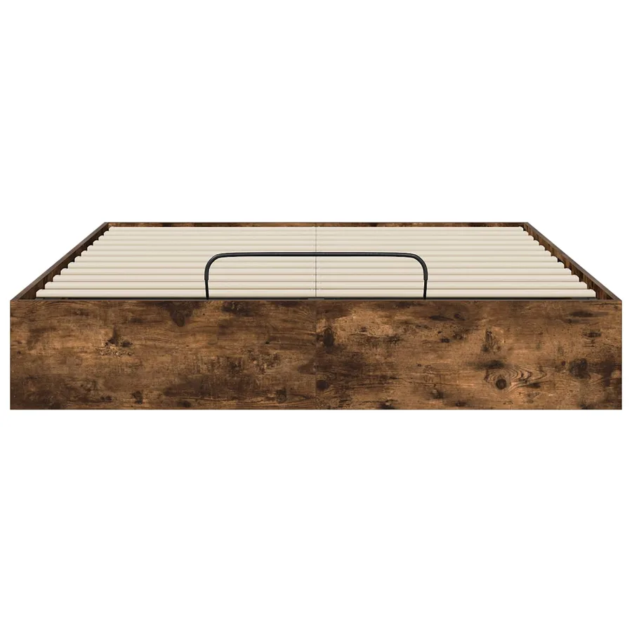 Cadre de lit ottoman avec stockage Chêne Fumé 193 x 140 x 25 cm - 5