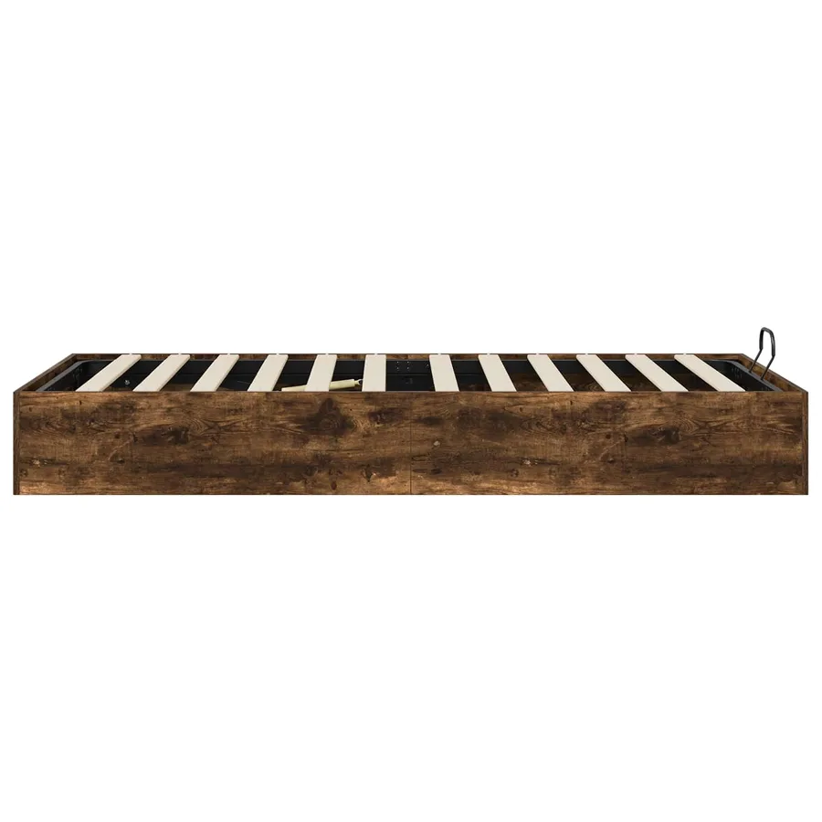 Cadre de lit ottoman Chêne Fumé 80,5 x 200 cm Bois d’ingénierie - 6