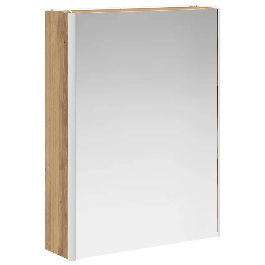 Armoire Miroir de Salle de Bain Chêne artisan - 5
