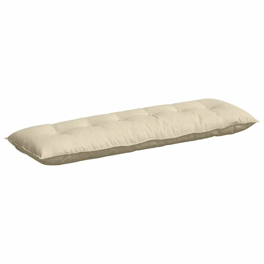 Coussin de Dos Crème 160 x 19 x 50 cm tissu - 2
