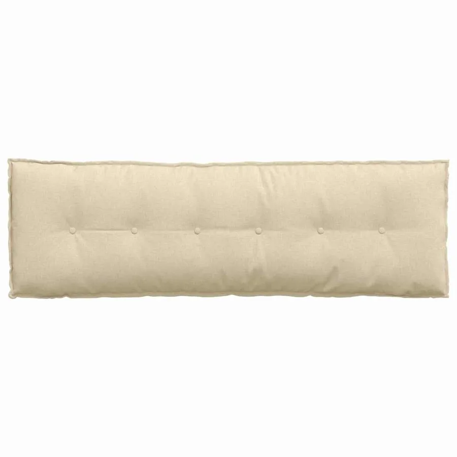 Coussin de Dos Crème 160 x 19 x 50 cm tissu - 6