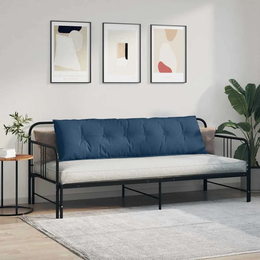 Coussin de Dos Bleu 180 x 19 x 50 cm tissu - 4
