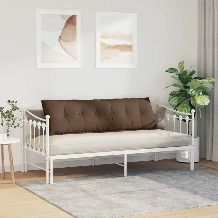 Coussin de Dos Marron 160 x 19 x 50 cm tissu - 4