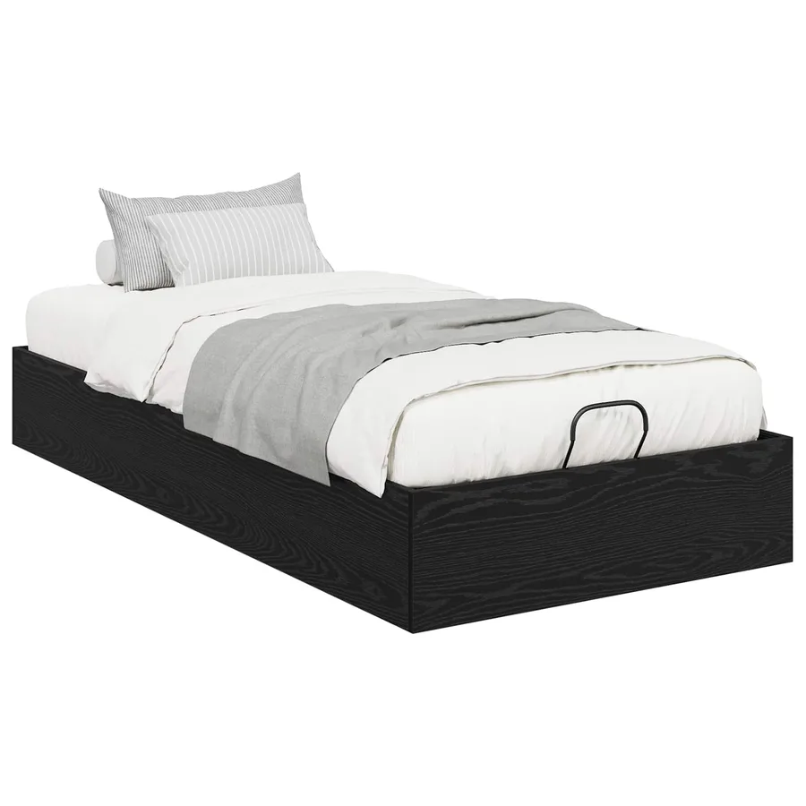 Cadre de lit ottoman avec stockage Chêne Noir 203 x 100 x 25 cm - 3