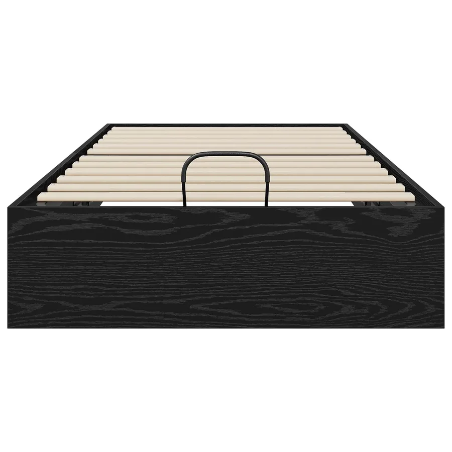 Cadre de lit ottoman avec stockage Chêne Noir 203 x 100 x 25 cm - 5