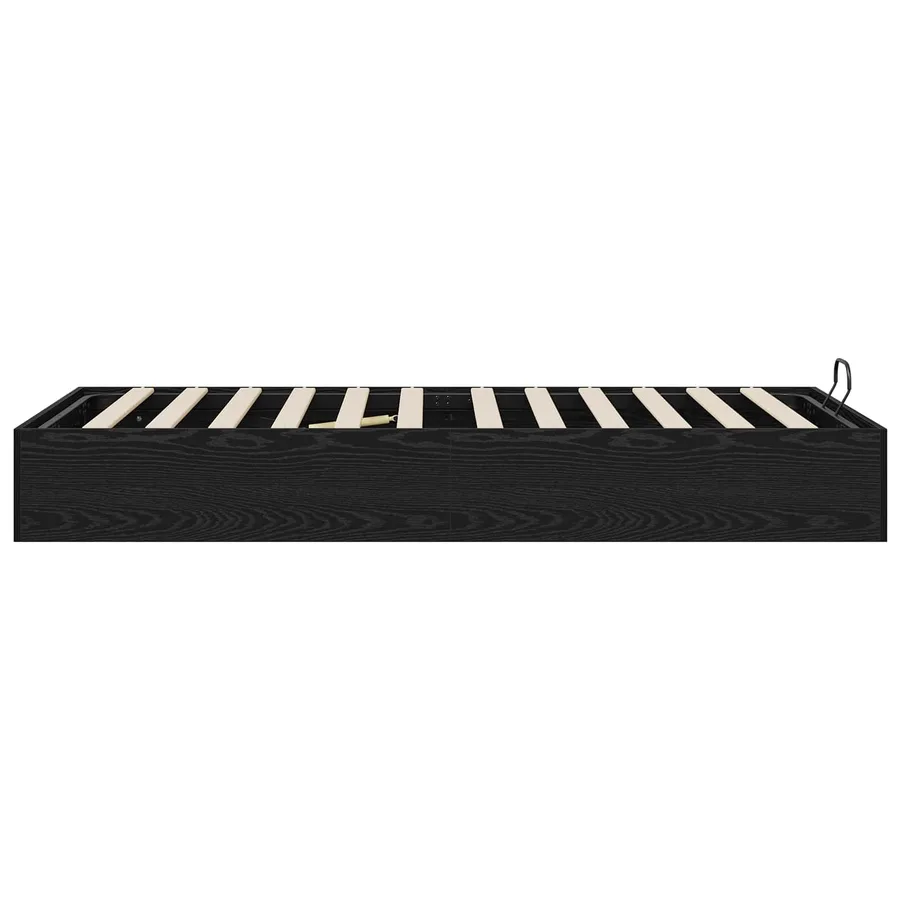 Cadre de lit ottoman avec stockage Chêne Noir 203 x 100 x 25 cm - 6