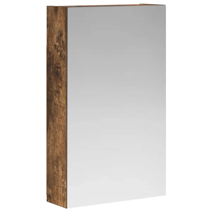 Armoire Miroir de Salle de Bain Chêne fumé 30 x 10,5 x 50 cm - 2