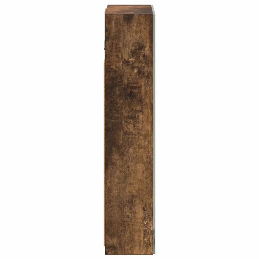 Armoire Miroir de Salle de Bain Chêne fumé 30 x 10,5 x 50 cm - 7