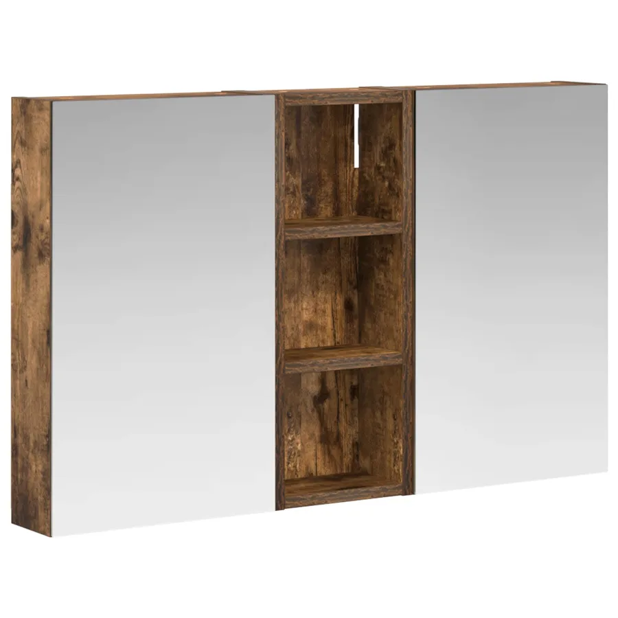 Ensemble de Meubles de Salle de Bain 3 pcs 80 x 10,5 x 50 cm - 2