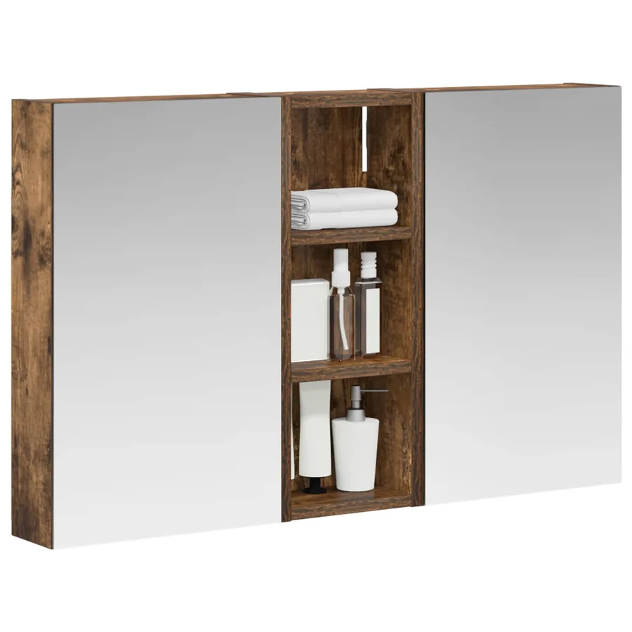 Ensemble de Meubles de Salle de Bain 3 pcs 80 x 10,5 x 50 cm - 3