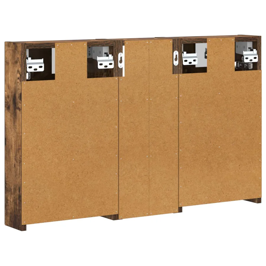 Ensemble de Meubles de Salle de Bain 3 pcs 80 x 10,5 x 50 cm - 9