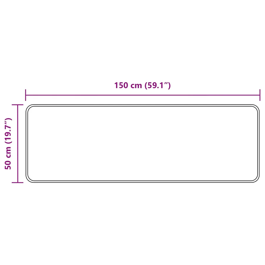 Coureur de Tapis MARSA Sable 50 x 150 cm Polyester et PVC - 7