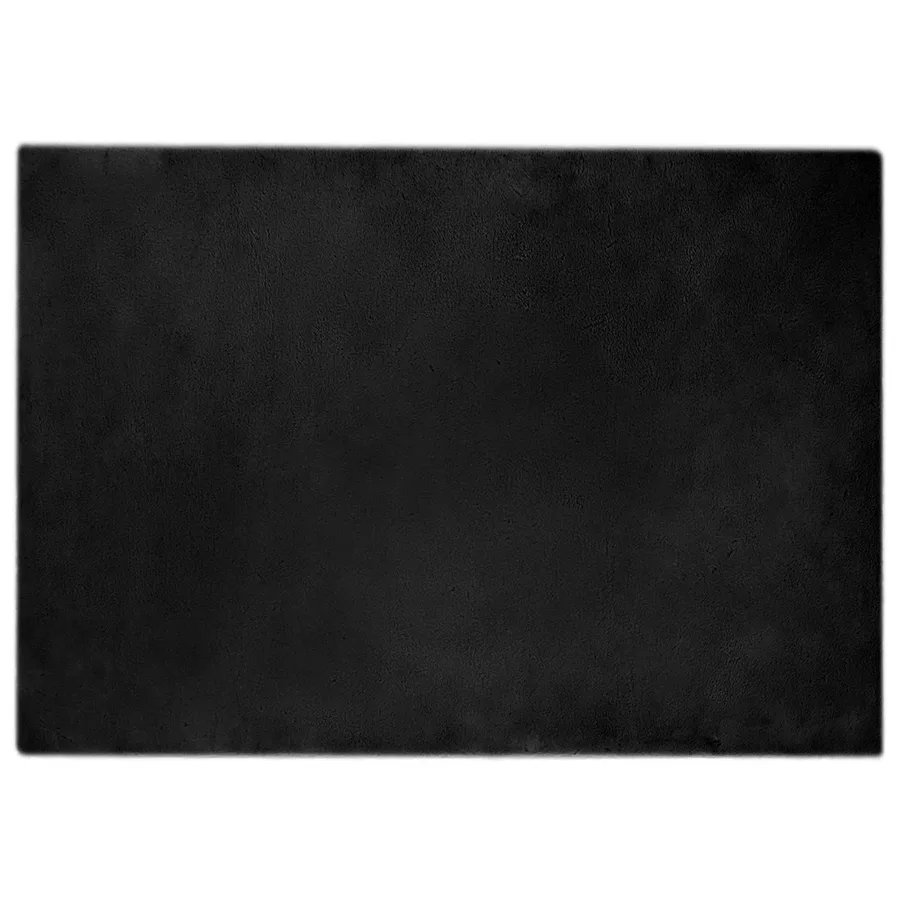 Tapis antidérapant en fausse de lapin OLITE Noir 160 x 230 cm - 2