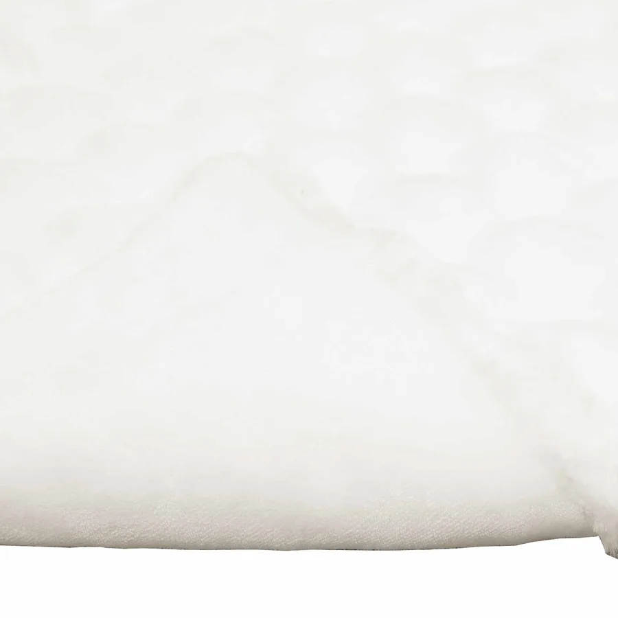 Couverture antidérapante en fausse de lapin Olite Blanc - 7