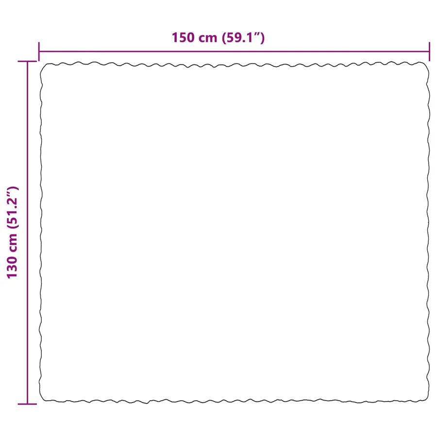 Couverture antidérapante en fausse de lapin Olite Blanc - 8