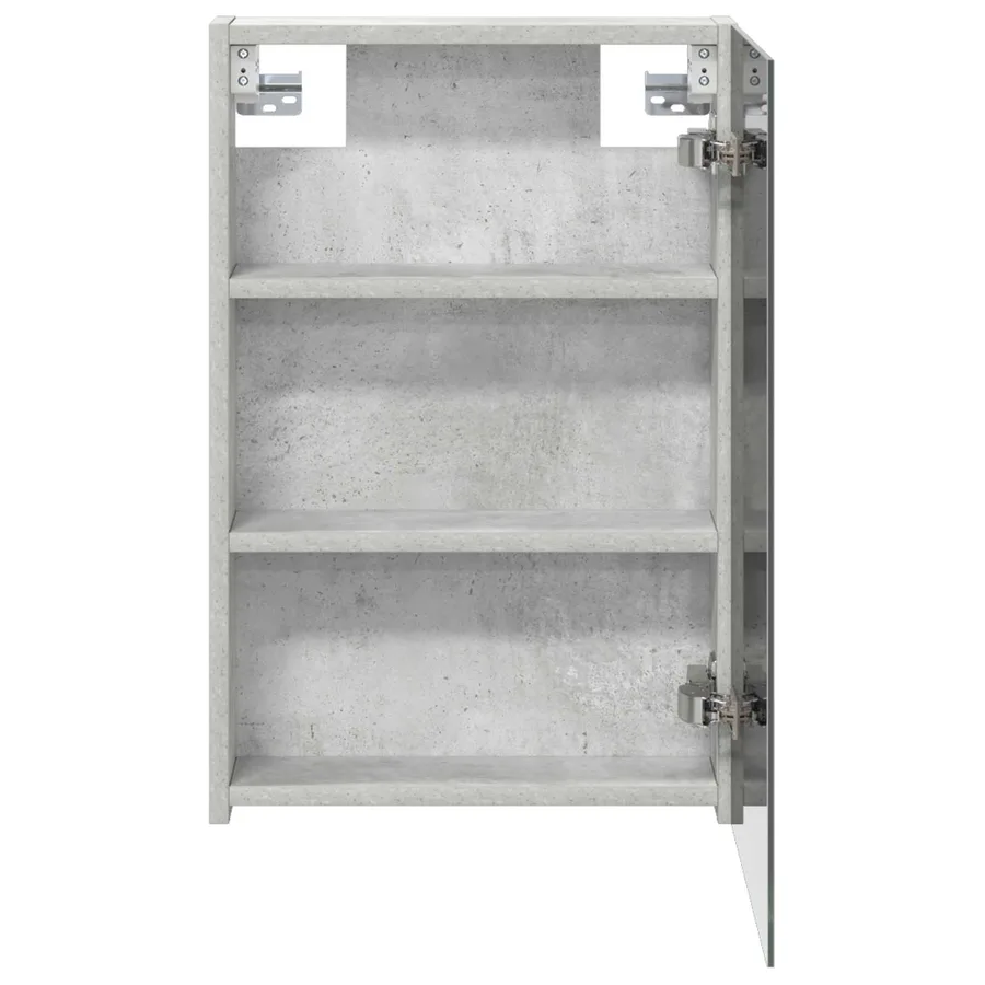 Armoire Miroir de Salle de Bain Gris béton 40 x 10,5 x 60,5 cm - 6